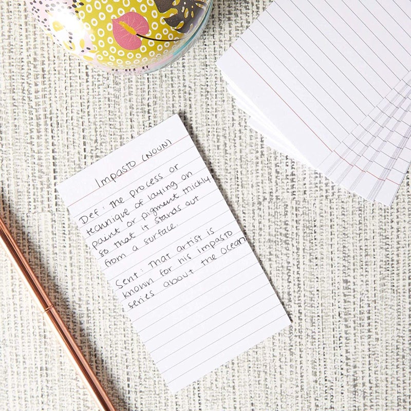 Okuna Outpost 300 Pack Vertically Ruled Index Cards - Lined Paper Vertical NoteCards - Portrait Style (3 x 5 In) - Image 5